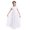 Multicolor, variant on DPOIS Flower Girls Ruched Chiffon Weeding Bridesmaid Dresses Flutter Sleeves Pageant Prom Long Dress White 4