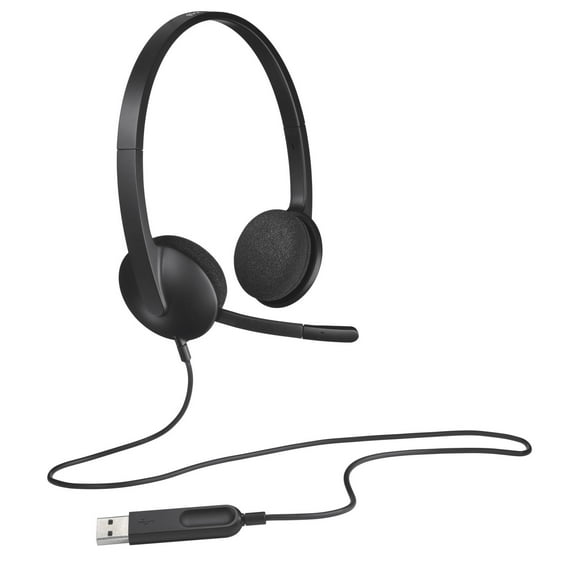 Logitech 981-000475 - Headset H340 Black USB - Warranty: 2Y
