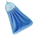 thumbnail image 1 of Moyic Toalla de mano Coral Terciopelo Paño de cocina Colgando Paño de Toalla Baño Accesorio de cocina Patrón aleatorio, Azul Type3 NO3, 1 of 6