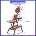 thumbnail image 3 of XgoodX Portable Massage Chair,Foam Therapy Chair Height Adjustable Tattoo Chair,Folding Travel Spa Chairs Face Cradle Salon Massage Chair with Carrying Bag-Burgundy, 3 of 9