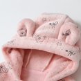 thumbnail image 5 of Hotiary Baby Boy Girl Winter Fuzzy Jumpsuit Infant Bear Ear Snowsuit Toddler Long Sleeve Footed Zipper Hoodie Romper Warm Onesie Coat for 3-12 Months, 5 of 8