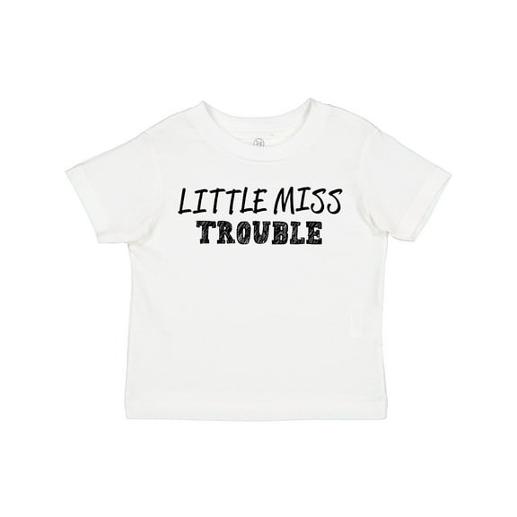 Inktastic Little Miss Trouble Girls Toddler T-Shirt
