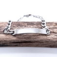 thumbnail image 4 of 6mm ID Bracelets Stainless Steel Jewelry Gifts Smooth Bar High Polished Miami Cuban Chain 8", 4 of 8