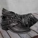 thumbnail image 2 of Women Vintage Punk Low Heel Ankle Boots Winter Retro Studded Buckle Biker Booties Shoes, 2 of 3