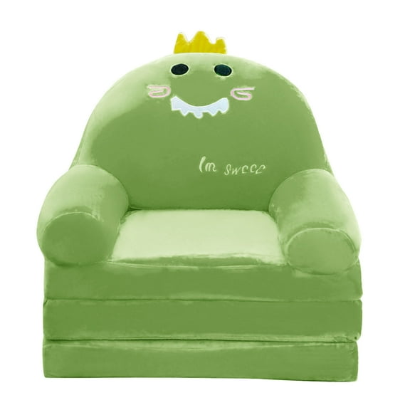 Foldable Kids Sofa Armchair 2 In 1 Convertible Cartoon Lazy Chair Flip Open Bed For Childs Living Space