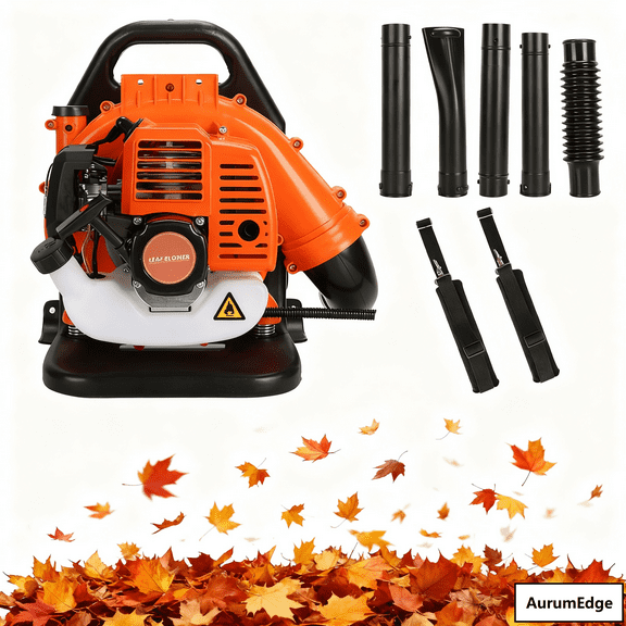 AurumEdge 550CFM 52CC 2 Cycle Gas Leaf Backpack Blower