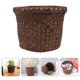 thumbnail image 4 of BRIGHTFUFU Cesta tejida de algas marinas Cesta tejida multiusos para almacenamiento Cesta para basura Cesta para macetas, 4 of 8