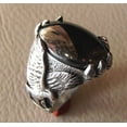 thumbnail image 3 of Hematite Eagle Ring, Natural Hematite Mens Ring, Unisex Ring, Silver Jewelry, 925 Silver Ring, Birthday Gift, Heavy Men Ring, Arabic Design, Ottoman Style Ring, Christmas, Turkey Mens Signet Ring, 3 of 5