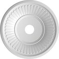thumbnail image 5 of Ekena Millwork 22"OD x 3 1/2"ID x 1"P Berkshire Thermoformed PVC Ceiling Medallion (Fits Canopies up to 10 1/8"), Universal Metallic Champagne Mist, 5 of 5
