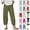 Mint Green, variant on DDAPJ pyju Womens Summer Casual Capri Pants Tulip Hem Cotton Linen Pants Elastic High Waist Loose Cropped Pants with Pockets Sales of Today Orange XXXL