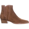 thumbnail image 4 of Womens Michael Kors Collection Presley Pull On Stiched Ankle Boots, Dark Luggage, 4 of 6