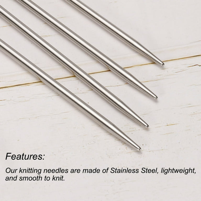 Cm Stainless Steel Double Pointed 20cm Long Crochet Hook Weave Sweater DIY  Crafts Stitch Knitting Needles Set - China Wool Needles and Knitting  Needles price
