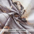 thumbnail image 6 of Grey Gold Marble Shower Curtain Set, Abstract Granite Pattern Shower Curtains for Bathroom Décor, Luxury Modern Waterproof Bath Accessories with 12 Metal Hooks, 72 x 84, 6 of 6