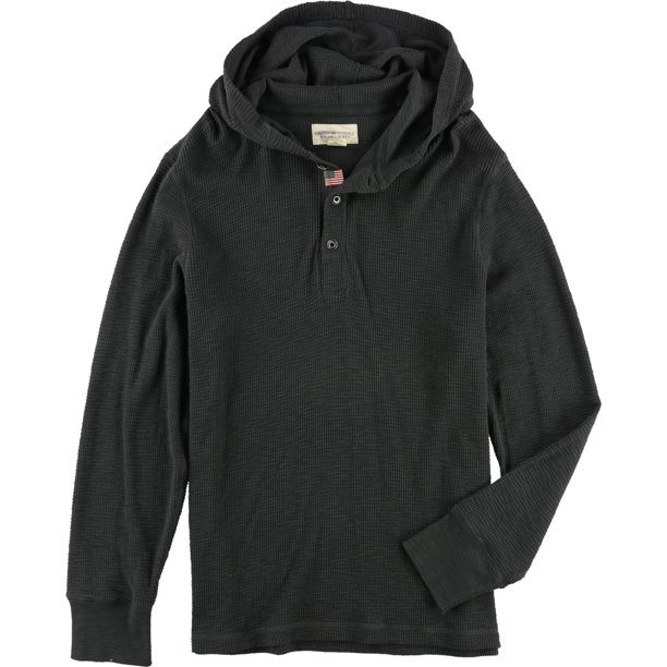 Camiseta henley Ralph Lauren con Capucha para hombre negro extragrande