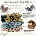 thumbnail image 2 of Britt’s Knits Snow Leopard Plush Winter Convertible Mittens Warm Gloves - Pink (Women's), 2 of 6