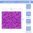 thumbnail image 4 of Purple Halloween Print Washcloth 12x12in Set, 6 Pack Absorbent Cotton Towel Square Kitchen Dishes Towels, Soft Cleaning Face Hand Towel Fast Drying Wash cloth, 4 of 7