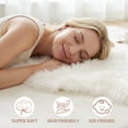 thumbnail image 5 of Fluffy Sheepskin Rug, YEERSWAG 2x6 ft Faux Fur Rug for Bedroom Living Room Nursery, Machine Washable Plush Carpet, 5 of 10