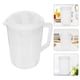thumbnail image 3 of GOOHOCHY Hervidor medidor con báscula, recipiente para bebidas con tapa, resistente al calor, jarra de plástico para agua fría y jugo (5000 ml, blanco), 3 of 7