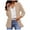 Beige, variant on Zshosam Women's Relaxed Scuba Knit Stretch Blazer with Scrunch Sleeves(Hot Pink,L)