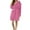 Hot Pink, variant on Women's Knee Length Plush Fleece Bathrobe, Soft Absorbent Hooded Robe with Pockets, Warm Thickened Loungewear for Home Spa, After Shower, Winter Comfort and Relaxation Wear Purple M