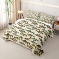 thumbnail image 3 of Meiyoeat Retro Rustic Fish Print Quilt King,Fishing Theme Wildlife Pattern King Coverlet Set, 3 of 7