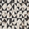 thumbnail image 3 of SAFAVIEH Studio Leather Lucinda Geometric Area Rug, Ivory/Black, 8' x 10', 3 of 4