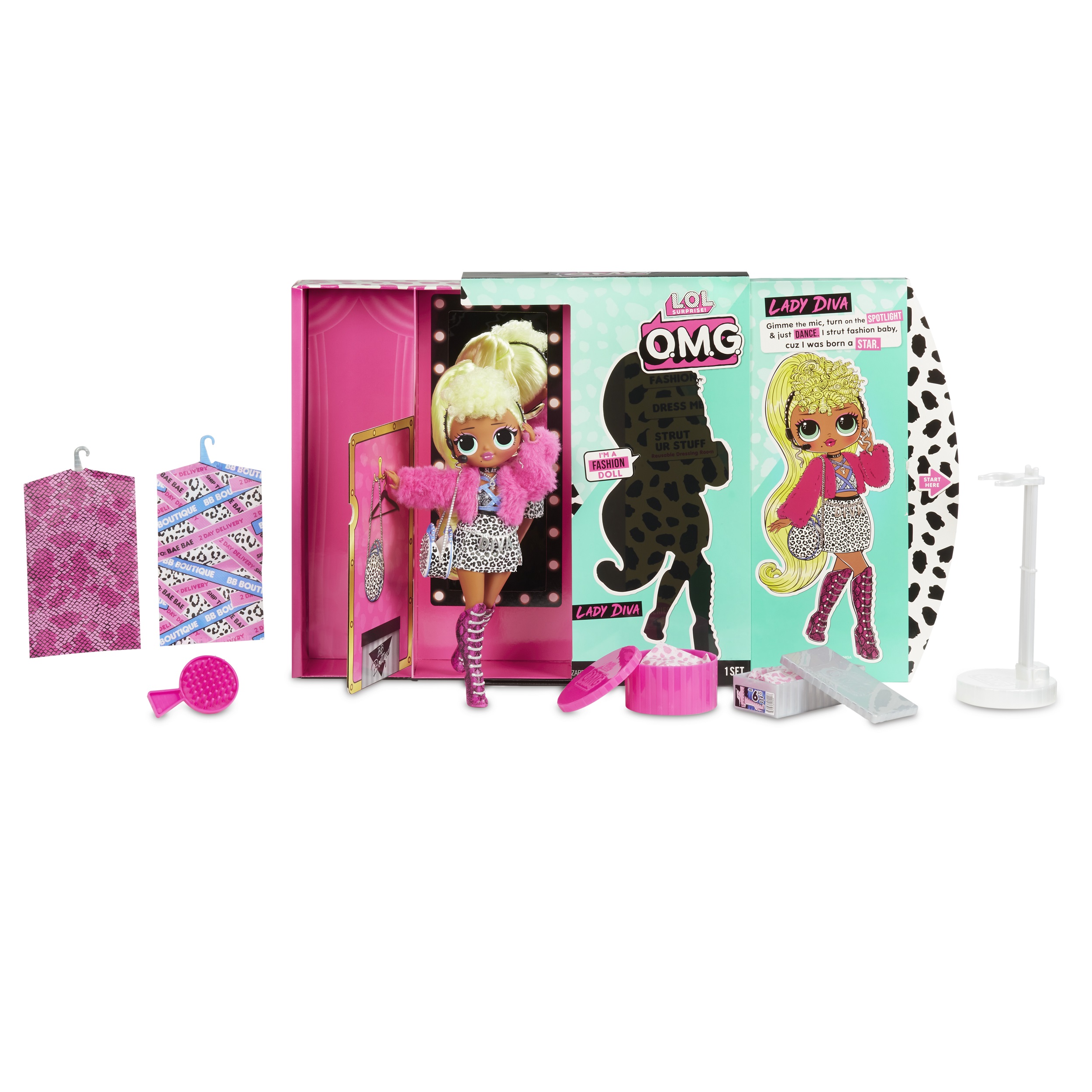 LOL Surprise OMG Lady Diva Fashion Doll With 20 Surprises, Great Gift for Kids Ages 4 5 6+ - image 4 of 6