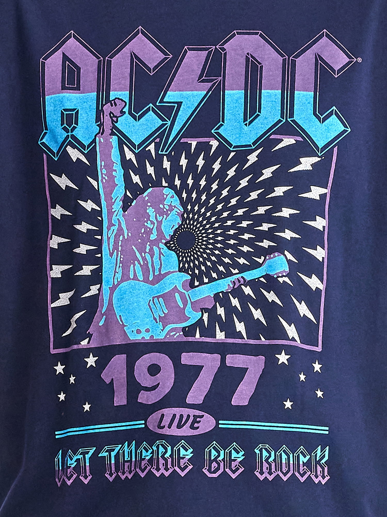Time and Tru Women's AC/DC Graphic Tee, Sizes S-XXXL