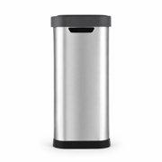 Home Zone Living 13 Gallon Motion Sensor Trash Can, Stainless Steel, Silver