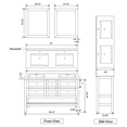 thumbnail image 5 of 60" Espresso Vanity Cabinet Set LV6-60B, 5 of 5