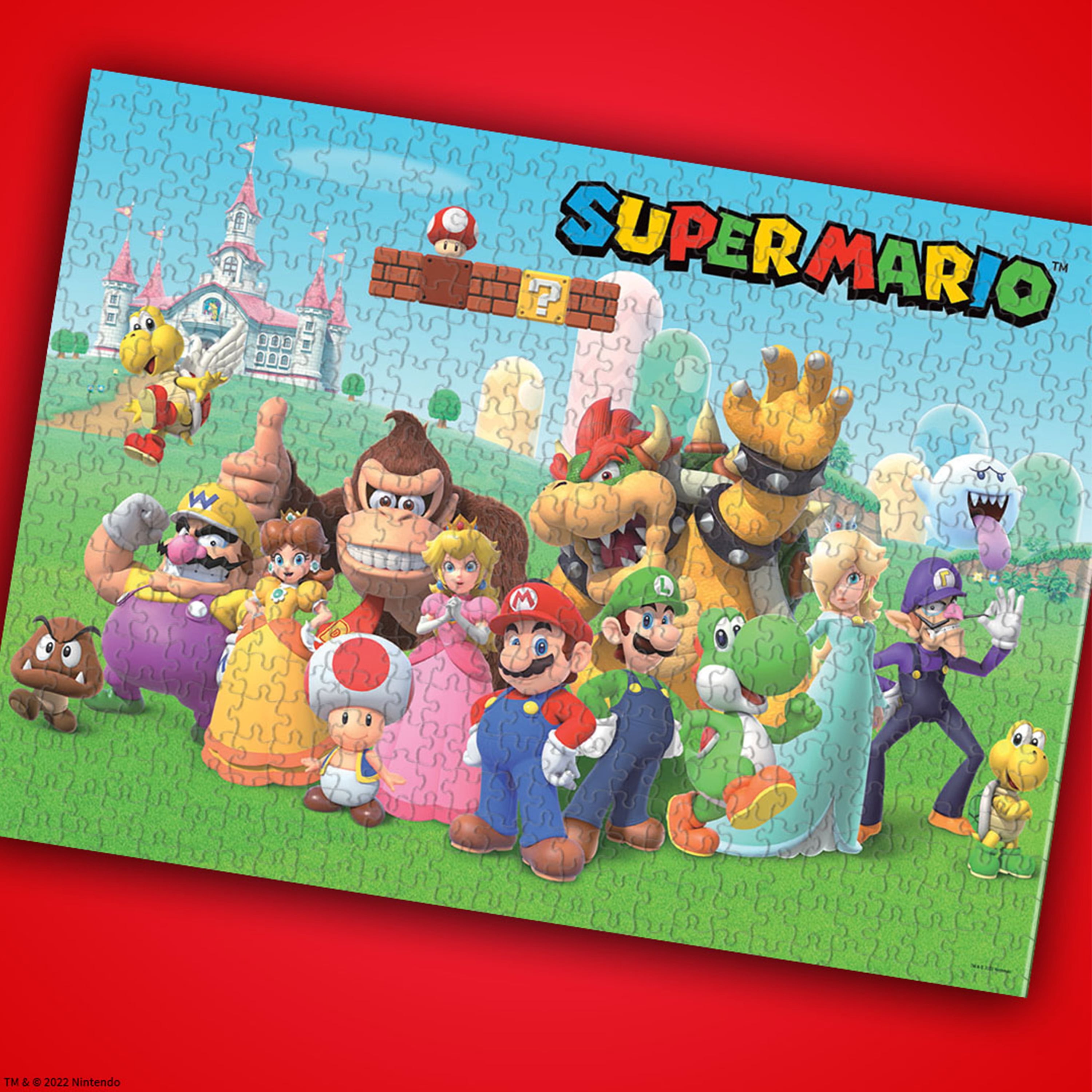 Super Mario "Mushroom Kingdom" 1,000 Piece Jigsaw Puzzle, by Usaopoly