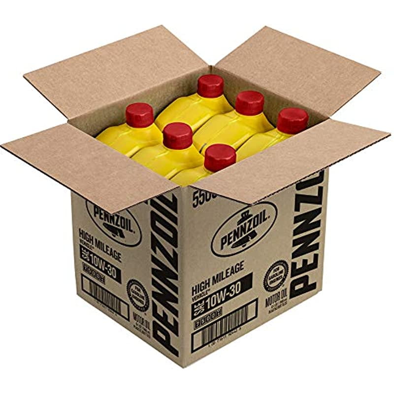 Pennzoil High Mileage Conventional 10W30 Motor Oil for Vehicles Over