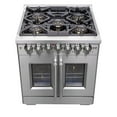 thumbnail image 4 of Forno Capriasca 30-Inch Freestanding French Door Dual Fuel Range, 4 Burners, True Convection Oven, 4 of 11