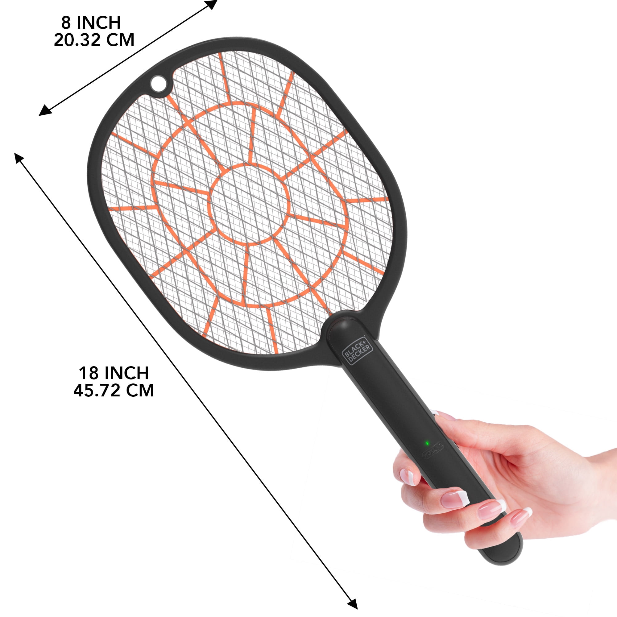 Buy Black + Decker Electric Fly Swatter & Fly Zapper Bug Zapper Racket