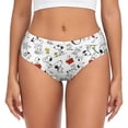 thumbnail image 3 of Braguitas personalizadas para mujer con diseño de paisaje de Van Gogh, Snoopy y Charlie Brown, ropa interior elástica para mujer, calzoncillos de Peanuts, 3 of 5
