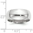 thumbnail image 3 of 14K White Gold 8mm Comfort-Fit Band (Size 4) Made In United States wcf080-4, 3 of 5