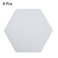 thumbnail image 3 of Uxcell Felt Coasters, Hexagonal Absorbent Pad Coaster for Drink Cup Pot Bowl Vase, White 9 Pack, 3 of 5