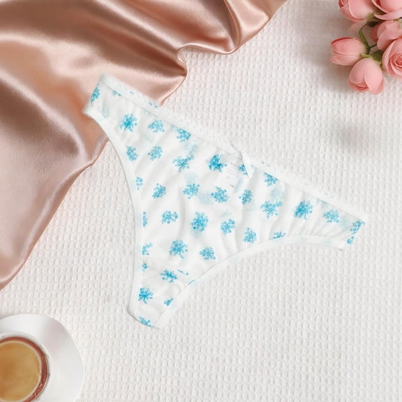 Njagoc3 Women's Polka Dot Thong Underwear - Cute Breathable Lingerie 1PC for Daily & Nightwear