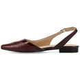 thumbnail image 3 of Journee Womens Daphnne Sling Back Pointed Toe Flats, Widths Available, 3 of 9
