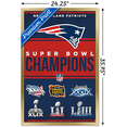 thumbnail image 4 of NFL New England Patriots - Champions 23 Wall Poster, 22.37" x 34" Framed, 4 of 5