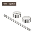 thumbnail image 4 of Unique Bargains 8Pack Metal Bag Strap Connect Buckles,32x42mm Purse Screw Fixing Rivets (Silver Tone), 4 of 7