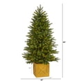 thumbnail image 2 of Nearly Natural 5ft. Manchester Fir Artificial Christmas Tree in Decorative Planter with 250 Clear Warm (Multifunction) LED Lights and 366 Bendable Branches, 2 of 10