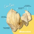 thumbnail image 4 of Hotspot Pets Cow Ears for Dogs - Grain Free Fully Digestible Rawhide Alternative - 3-5'' Ears (10 Pack), 4 of 8