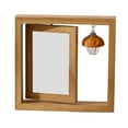 thumbnail image 4 of Picture Frame Sturdy Wooden 360 Degree Rotating Floating Decoration Photo Frame And Style Gifts J6S0 Fresh Rustic Special, 4 of 8