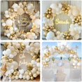 thumbnail image 2 of Kit de arco de globos A Archloon de 192 piezas en blanco, arena y dorado, 2 of 9