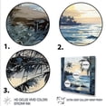 thumbnail image 3 of Designart "Horizon of Tranquil Beach Windows I" Coastal Framed Wall Art - Green Coastal Windows Living Room Framed Canvas Art, 3 of 6