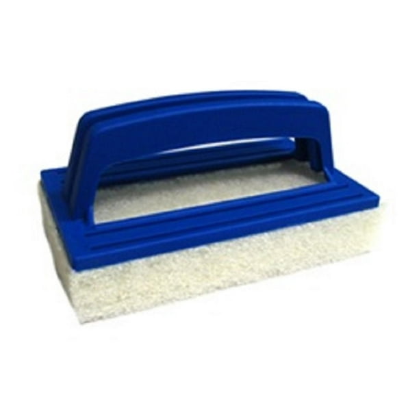 5.9" Blue HandHeld Fine Grade Swimming Pool Wall and Floor Scrubber
