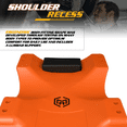 thumbnail image 6 of Magshion Mechanic Plastic Creeper, 36" Automotive Creeper with Padded Headrest, 330lbs Capacity Rolling Garage Shop Creeper with 6 Casters, Orange, 6 of 10