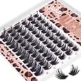 thumbnail image 4 of ORUYROP Lash Clusters 66Pcs Eyelash Extension Natural Wispy DIY Lash Extension Asian Eyelash Clusters 10-16MM Fluffy Eyelashes Extensions ALICROWN, 4 of 7