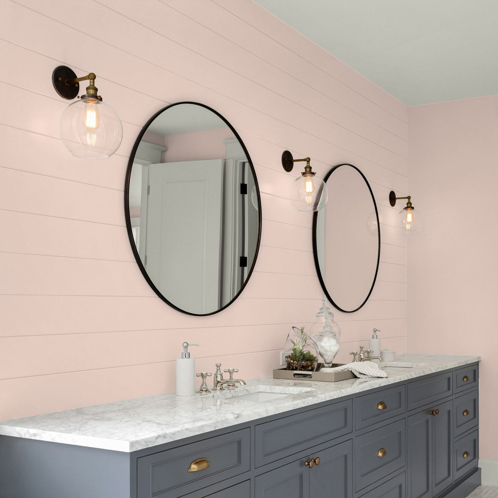 Glidden Fundamentals Belle of the Ball / Pink, Eggshell Interior Paint, 5 Gallon